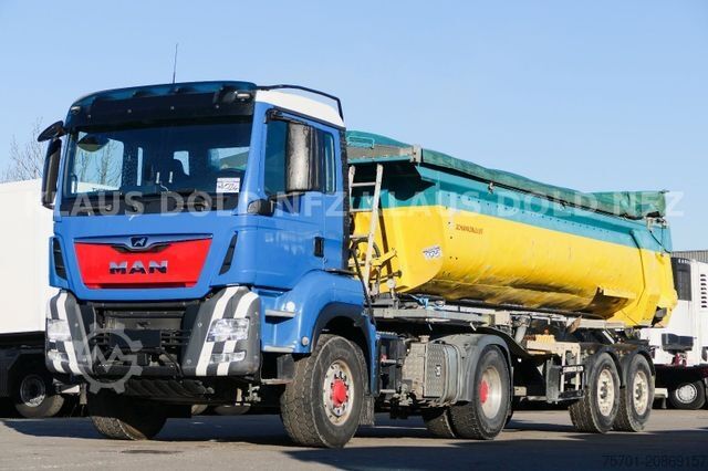 Kipper LKW MAN TGS 18.500 Kippmulde Komplettzug Schwarzmüller