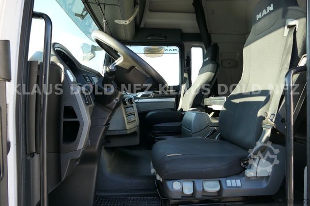 Camión plataforma con toldo MAN TGX 18.400 Pritsche Plane Retarder 2-Tanks