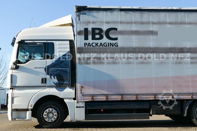 Camión plataforma con toldo MAN TGX 18.400 Pritsche Plane Retarder 2-Tanks