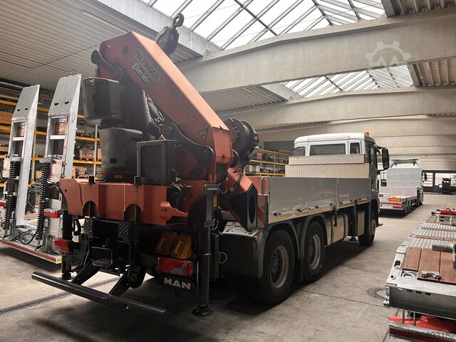 Flatbed truck MAN Truck & Bus TGA08  TGS 26.440 6 x 4 BL mit Kran PK53002