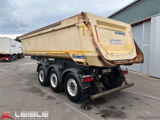 Semirremolque volquete SCHMITZ CARGOBULL SKI 24SL*Stahlmulde*24m³*1.+2.Liftachse*Alcoa*