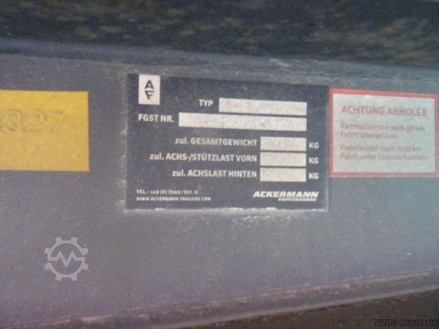 箱式半挂车 ACKERMANN-FRUEHAUF 2-Achs*11,8m*gelenkt*LBW*Frigoblock*Liftachse