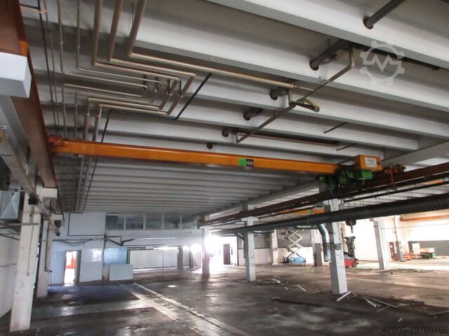 Cranhimmel carroponte da officina + binario Stahl Hallenkran Brückenkran Kran 3,2t Seilzug EL-B32 3200Kg 3,2t - Spur 9550mm
