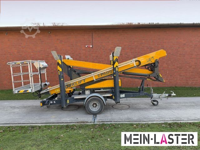 Prikolica s radnom platformom Paus PAUS GT 16AG  Arbeitshöhe 16m 200kg Stromagregat