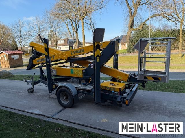 Prikolica s radnom platformom Paus PAUS GT 16AG  Arbeitshöhe 16m 200kg Stromagregat