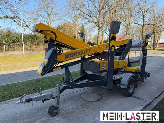 Prikolica s radnom platformom Paus PAUS GT 16AG  Arbeitshöhe 16m 200kg Stromagregat