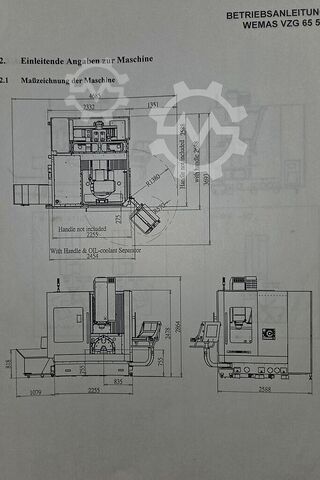καθολικό κέντρο κατεργασίας Wemas VZG 65-5A