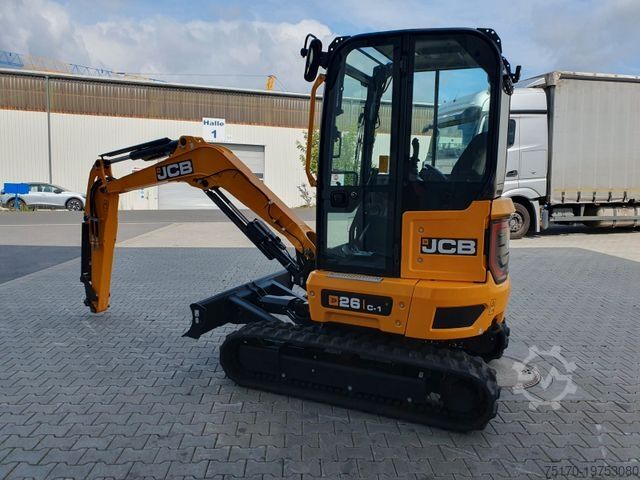 Mini ekskavatör JCB 26C-1 Pro Cab / Neufahrzeug / Planierschild