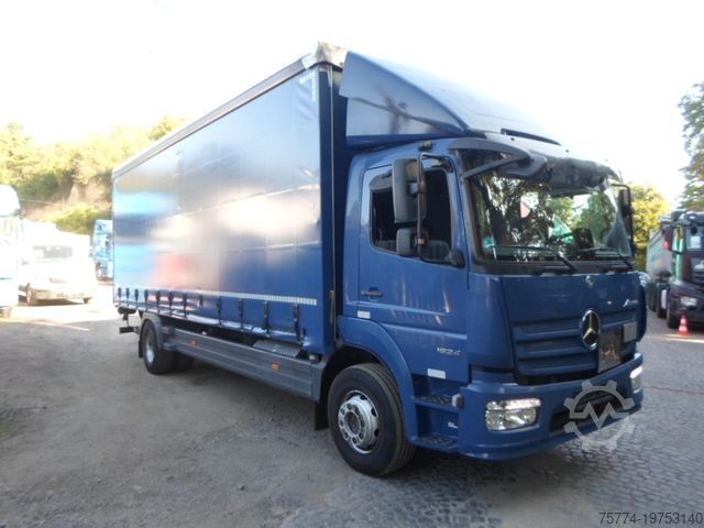 Камион платформа с брезент MERCEDES-BENZ 1624 L/ Tautliner/ LBW