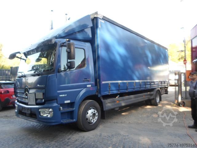 Камион платформа с брезент MERCEDES-BENZ 1624 L/ Tautliner/ LBW