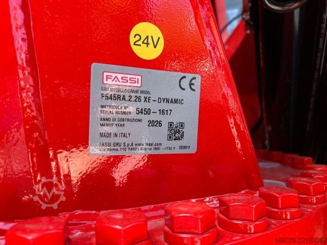 Truck mounted crane VOLVO FH 540 6x2 Container Fassi F545 Heck 360° 100%