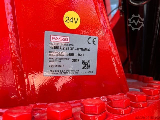 Flatbed truck VOLVO FH 540 6x2 Container Fassi F545 Heck 360° 100%