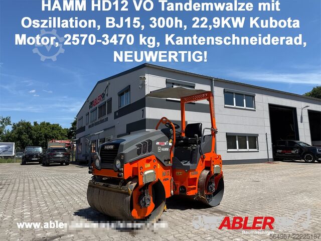 Tandem silindir Hamm HD12 VO Tandemwalze 22,9 kW Kubota
