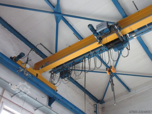 Kranhimmel kran, hallkran, spår 17.500 mm Demag Hallenkran Brückenkran Kran 3,2 tt Seilzug DR 3200Kg Spur 17,5m Hub 10m