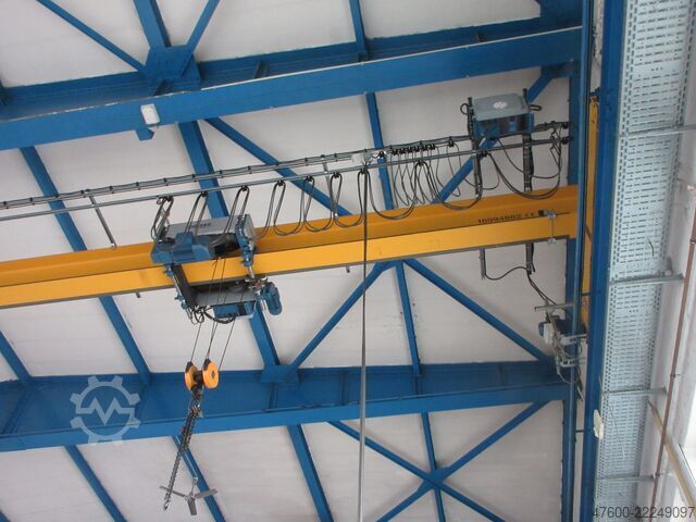 Kranhimmel kran, hallkran, spår 17.500 mm Demag Hallenkran Brückenkran Kran 3,2 tt Seilzug DR 3200Kg Spur 17,5m Hub 10m