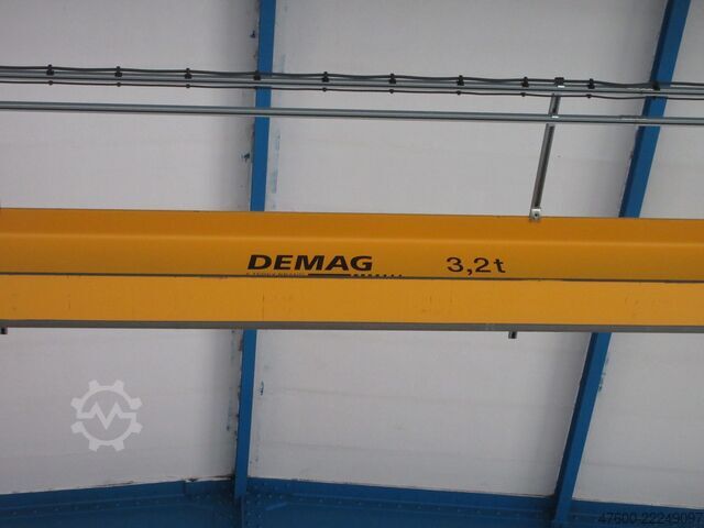 Kranhimmel kran, hallkran, spår 17.500 mm Demag Hallenkran Brückenkran Kran 3,2 tt Seilzug DR 3200Kg Spur 17,5m Hub 10m