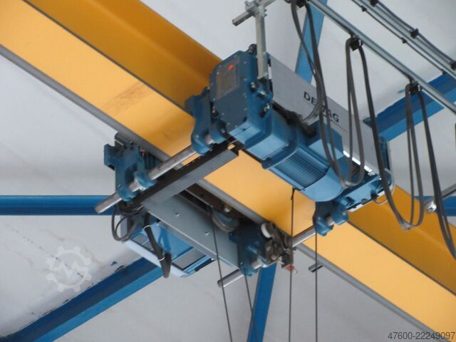 Kranhimmel kran, hallkran, spår 17.500 mm Demag Hallenkran Brückenkran Kran 3,2 tt Seilzug DR 3200Kg Spur 17,5m Hub 10m