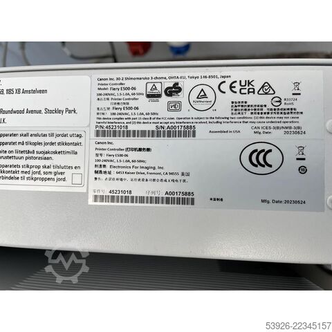  Canon imagePRESS V800 incl. Fiery, Booklet Finisher, Paperdeck