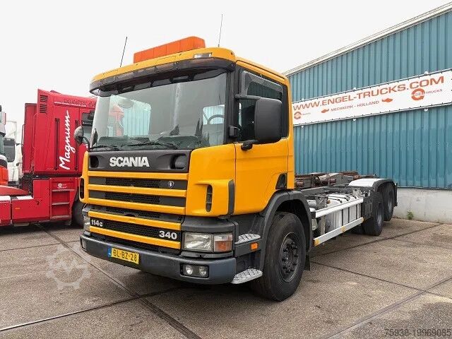Transporte de contenedores Scania P114-340 6x2 WITH MULTILIFT CONTAINERSYSTEM ONL...