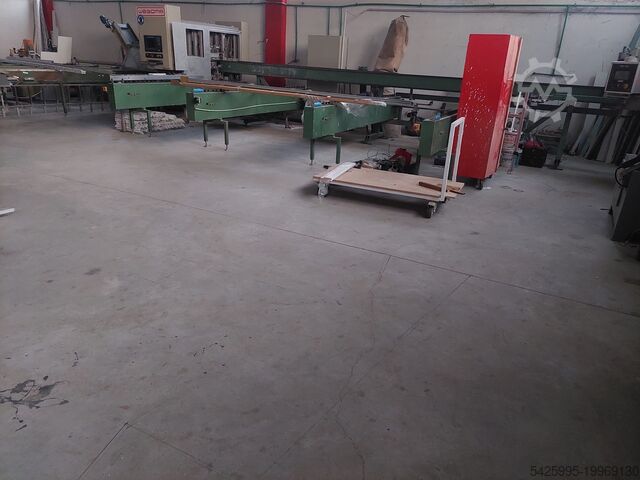 Líneas de producción completas para carpintería de PVC URBAN, WEGOMA SUPERCUT 3000, aks4410,  SV503,WT550