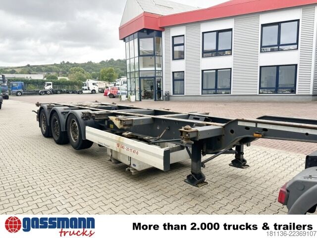 半挂交换箱车 Krone SDC 27 eLTU4 Container-Chassi, 2x Liftachse,