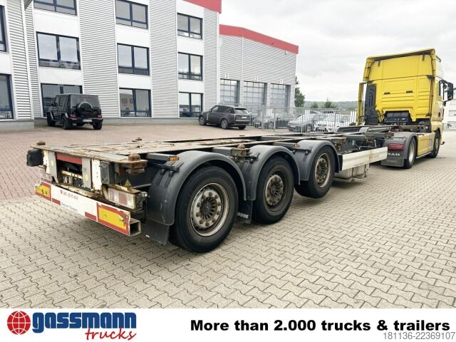 半挂交换箱车 Krone SDC 27 eLTU4 Container-Chassi, 2x Liftachse,