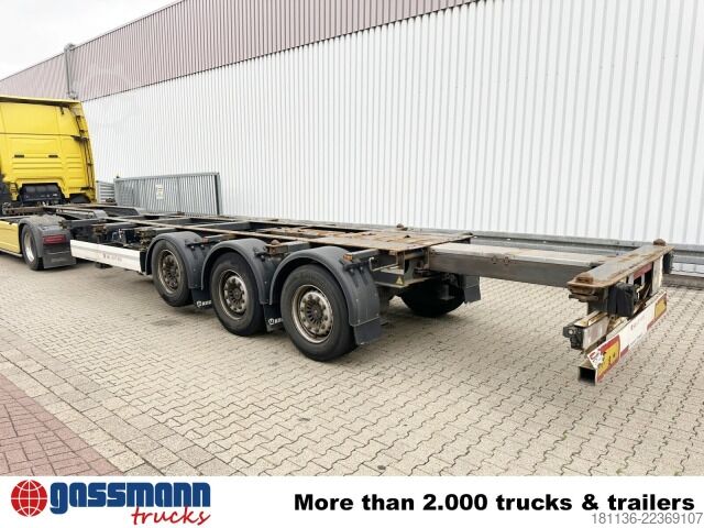 半挂交换箱车 Krone SDC 27 eLTU4 Container-Chassi, 2x Liftachse,
