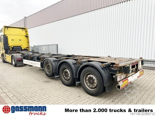 Semi-reboque porta-carroçaria amovível Krone SDC 27 eLTU4 Container-Chassi, 2x Liftachse,