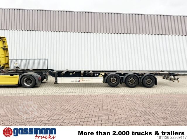 Swap body semitrailer Krone SDC 27 eLTU5-2 Container-Chassi, Liftachse,
