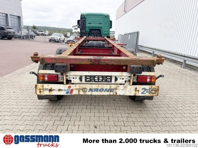 Vekselpåbygg-semitrailer Krone SCZ 18 Container-Chassi