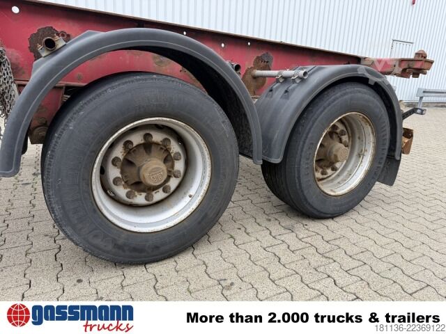 Vekselpåbygg-semitrailer Krone SCZ 18 Container-Chassi