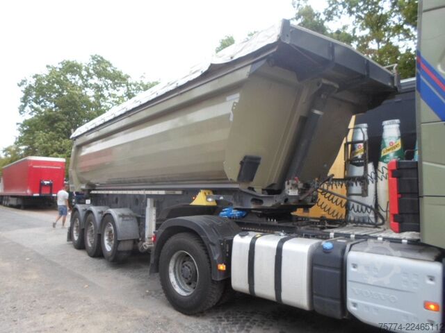 Semirimorchio ribaltabile MEILLER KISA 3/Stahlmulde/ca. 29 m/E-Verdeck