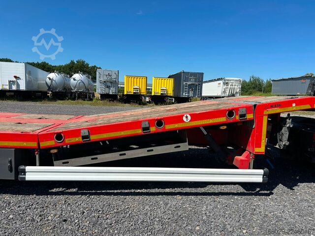 Remorque surbaissée KÄSSBOHRER SLS HS Tieflader mit hydr. Schwanenhals + Rampen