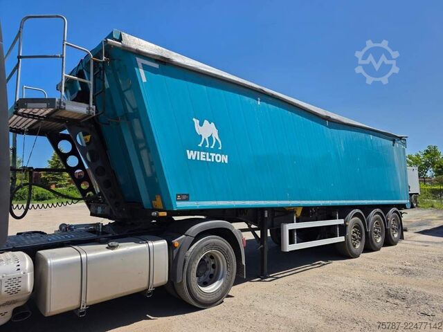 Semirremolque volquete WIELTON 50 cbm Getreidemulde, Pendelklappe,Kornschieber