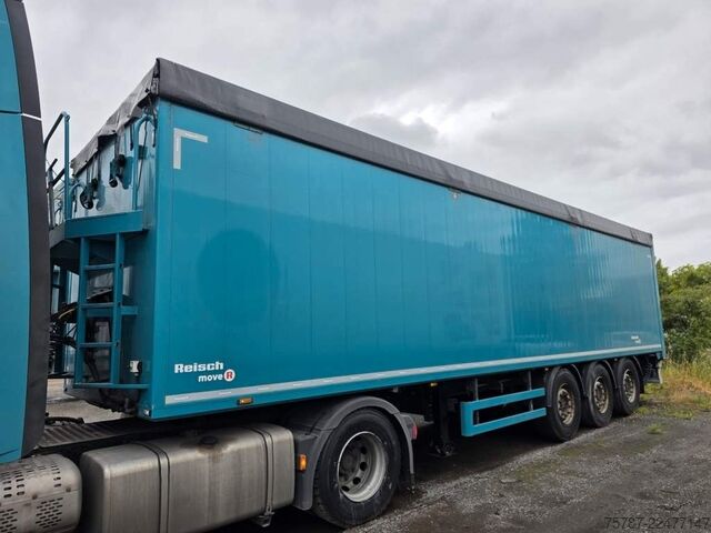 Semirremolque con piso móvil REISCH 65 cbm Schubboden, Lift, SAF Scheibe