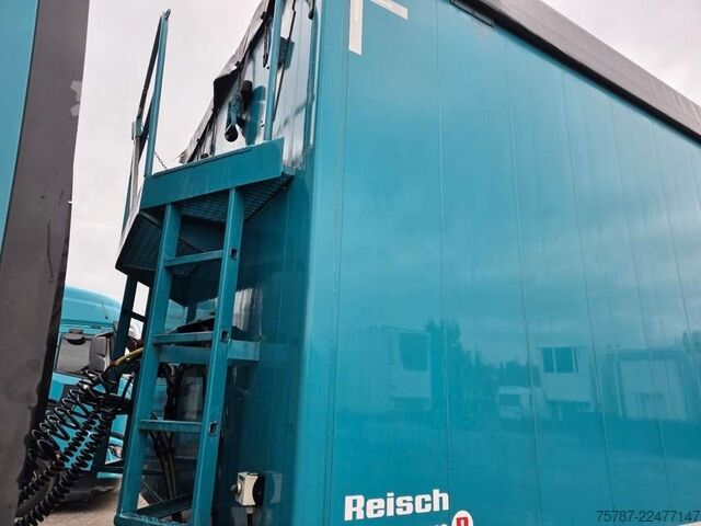 Semirremolque con piso móvil REISCH 65 cbm Schubboden, Lift, SAF Scheibe