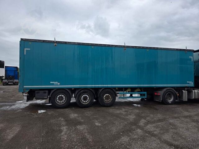 Semirremolque con piso móvil REISCH 65 cbm Schubboden, Lift, SAF Scheibe
