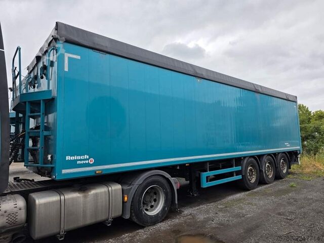 Semirremolque con piso móvil REISCH 65 cbm Schubboden, Lift, SAF Scheibe
