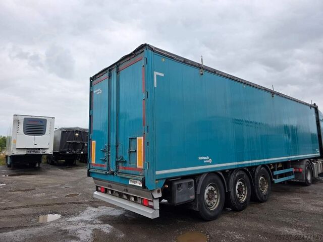 Semirremolque con piso móvil REISCH 65 cbm Schubboden, Lift, SAF Scheibe