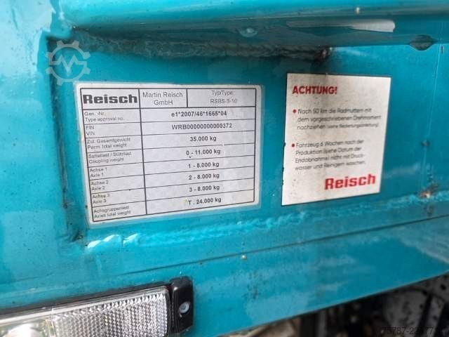 Semirremolque con piso móvil REISCH 65 cbm Schubboden, Lift, SAF Scheibe