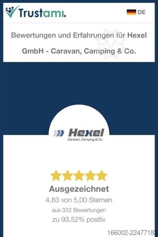 Caravana HOBBY De Luxe 400 SFe Modelljahr 2027 ausgestellt!