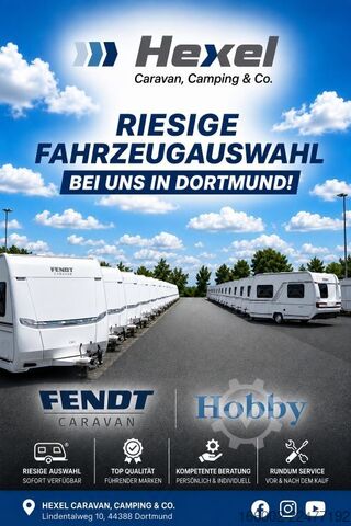 Caravana HOBBY De Luxe 490 KMF Modelljahr 2027 ausgestellt!