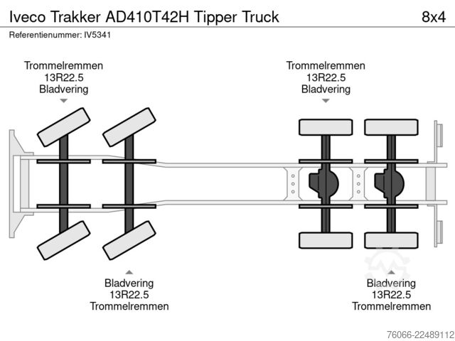 Kipper Iveco Trakker AD410T42H Tipper Truck