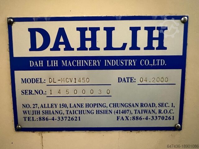 Vertical Machining Centers Dahlih MCV1450