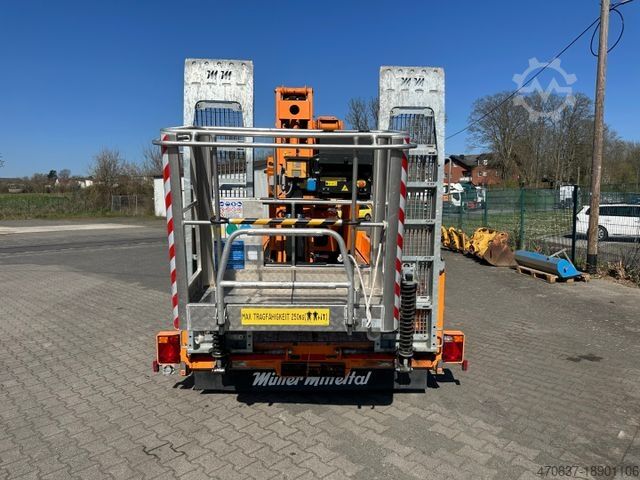 LKW mit Hubarbeitsbühne MERCEDES-BENZ Rutmann SA 26 / Raupenbühne / Funk