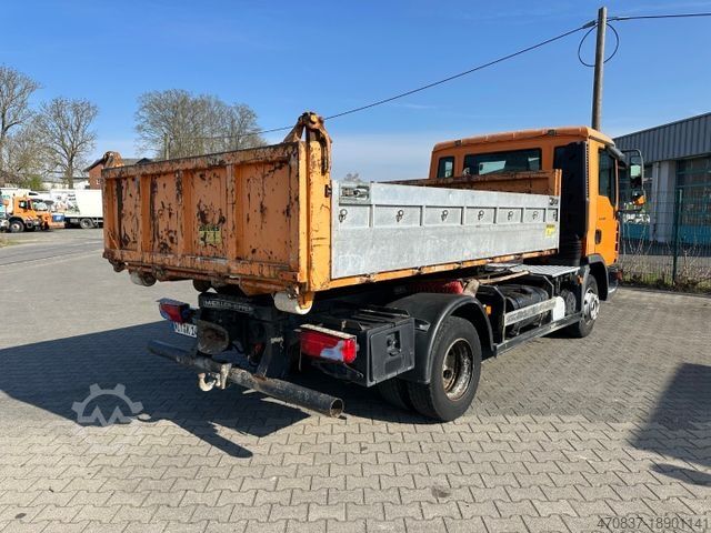 Kravas mikroautobuss ar pašizgāzēju MAN TGL 10.180 BB / Meiller RK 6.45 / 2 x Container