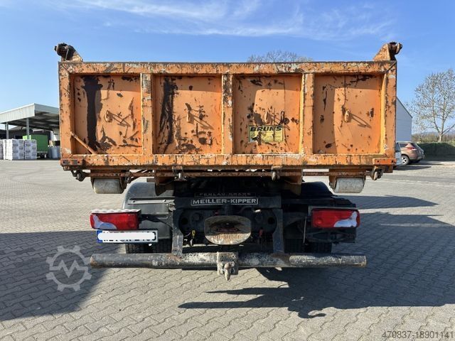 Kravas mikroautobuss ar pašizgāzēju MAN TGL 10.180 BB / Meiller RK 6.45 / 2 x Container