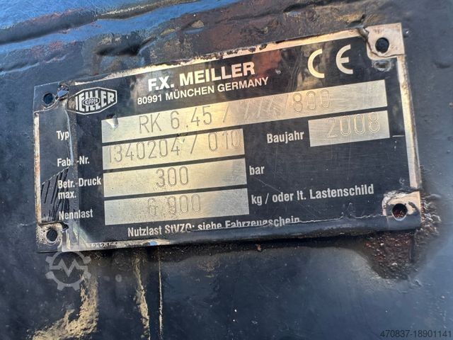 Kravas mikroautobuss ar pašizgāzēju MAN TGL 10.180 BB / Meiller RK 6.45 / 2 x Container