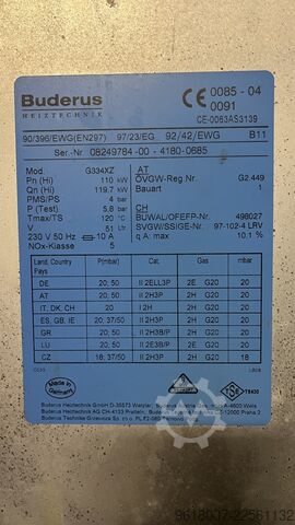 דוד חימום גז נייח Buderus G334XZ