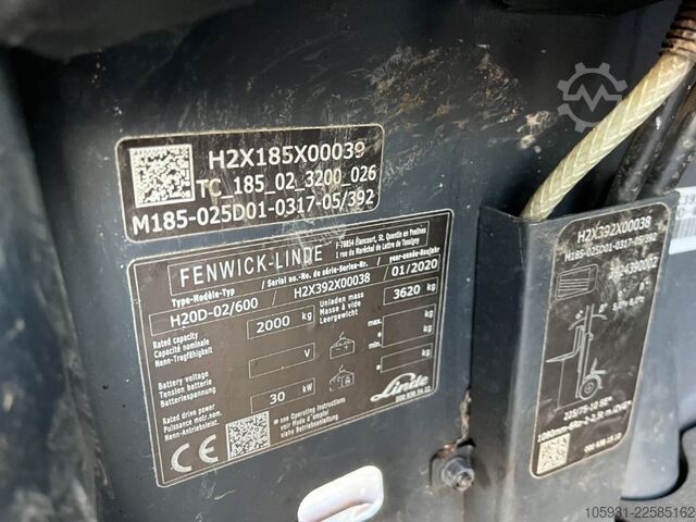 Diesel vorkheftruck Linde H20D-02/600